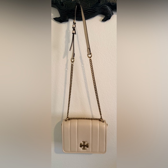 Tory Burch Handbags - Tory Burch Kira chain shoulder bag in a light cream or “brie" color